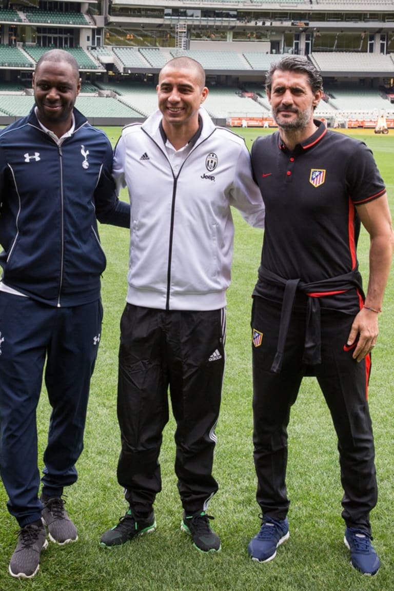 In Australia, con David Trezeguet