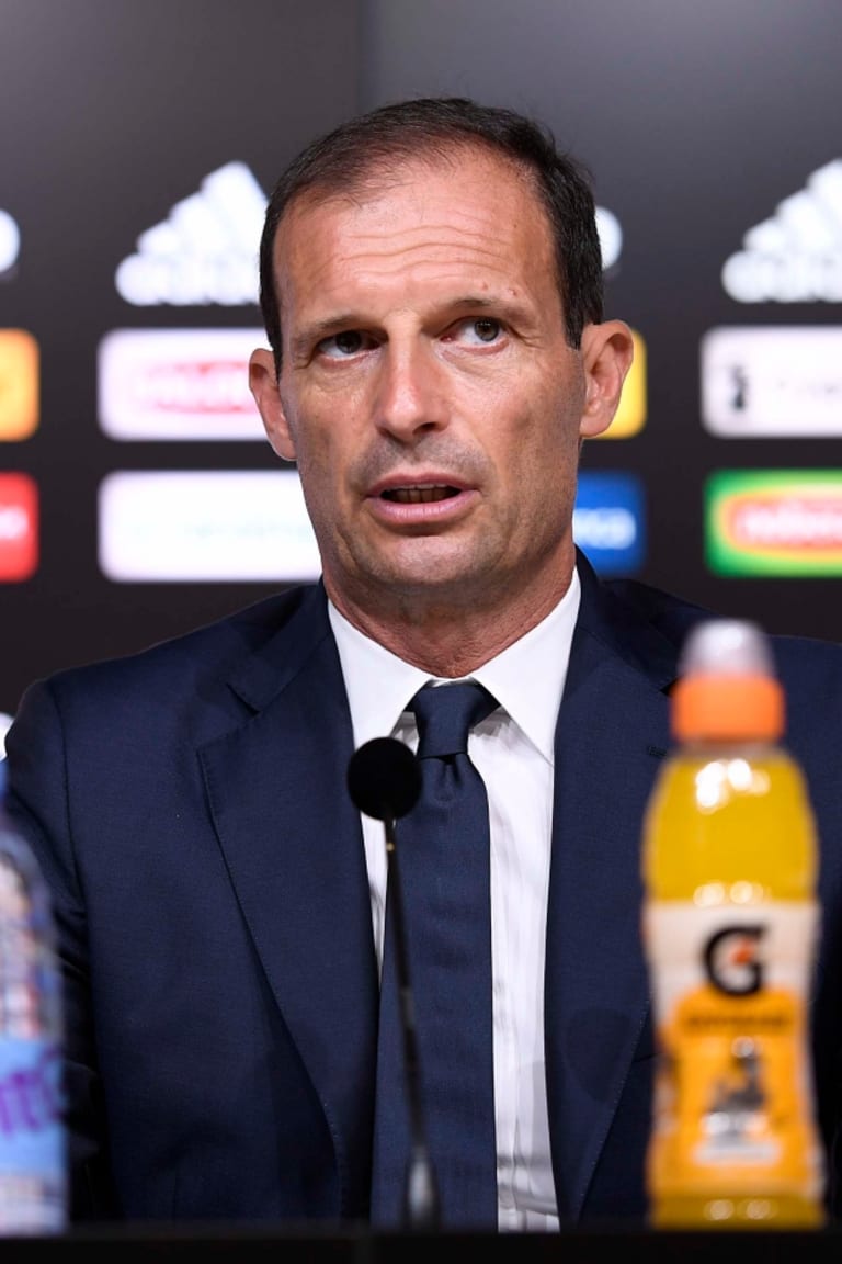 Sassuolo-Juve, la conferenza stampa di Mister Allegri