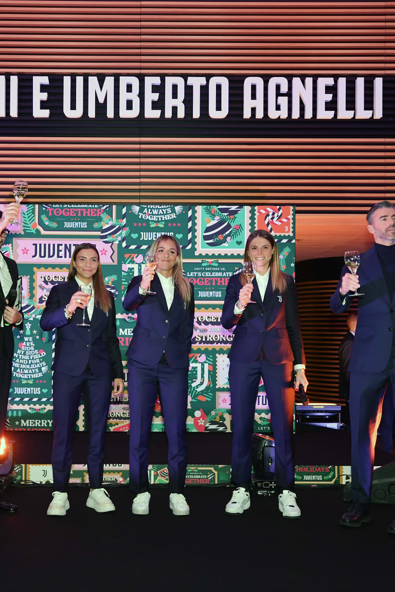 A toast at the Allianz Stadium's Juventus Premium Club 