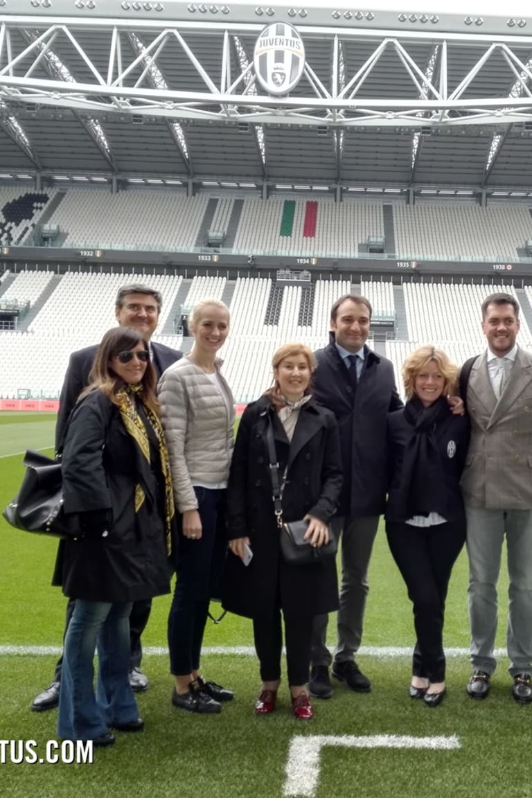 Russian delegation visits Juventus Stadium 