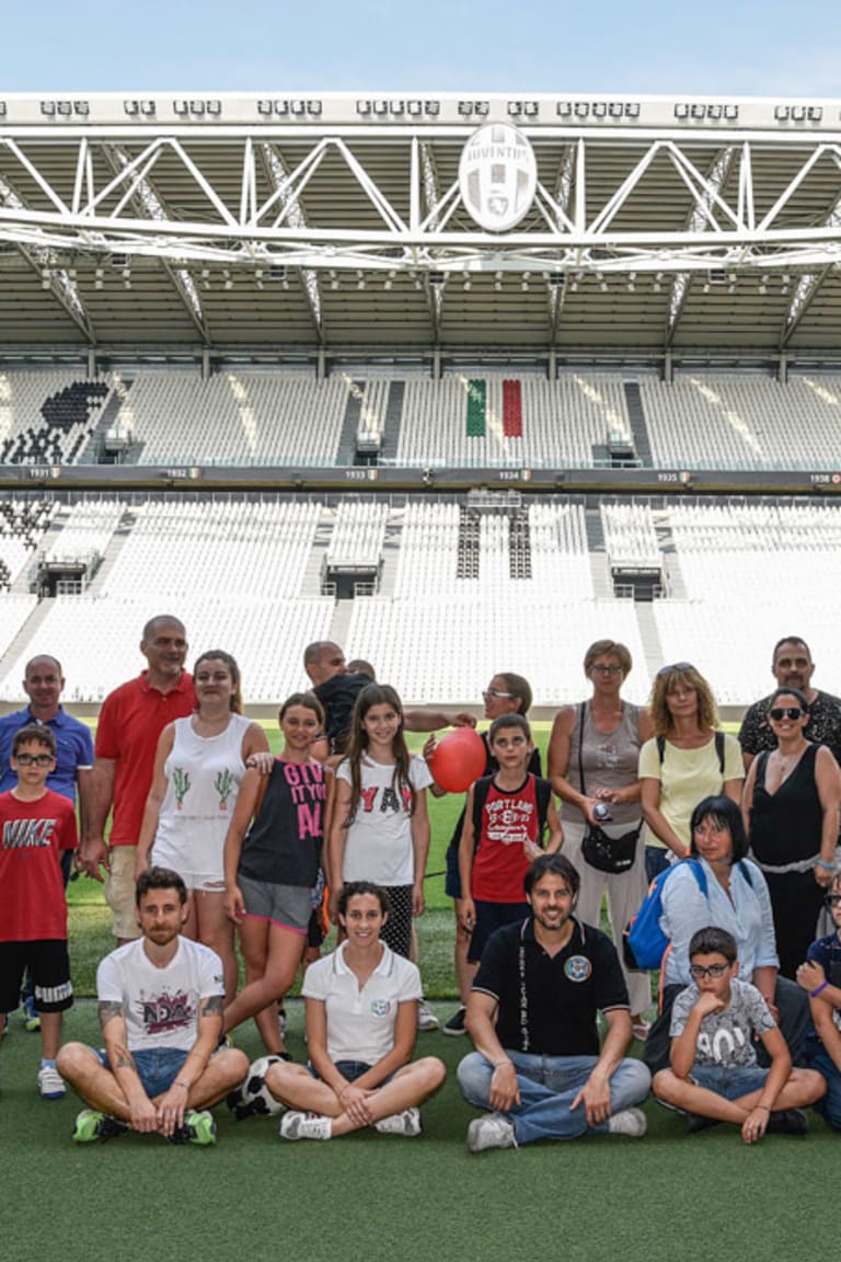 Stadium Tour per i bambini di Amatrice, Accumoli e Arquata