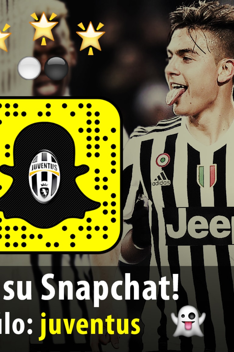 Juventus è su Snapchat