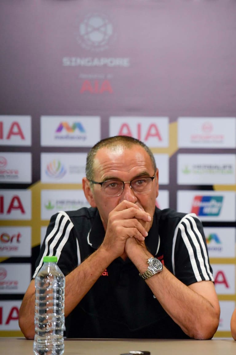 Sarri and De Sciglio's press conference in Singapore