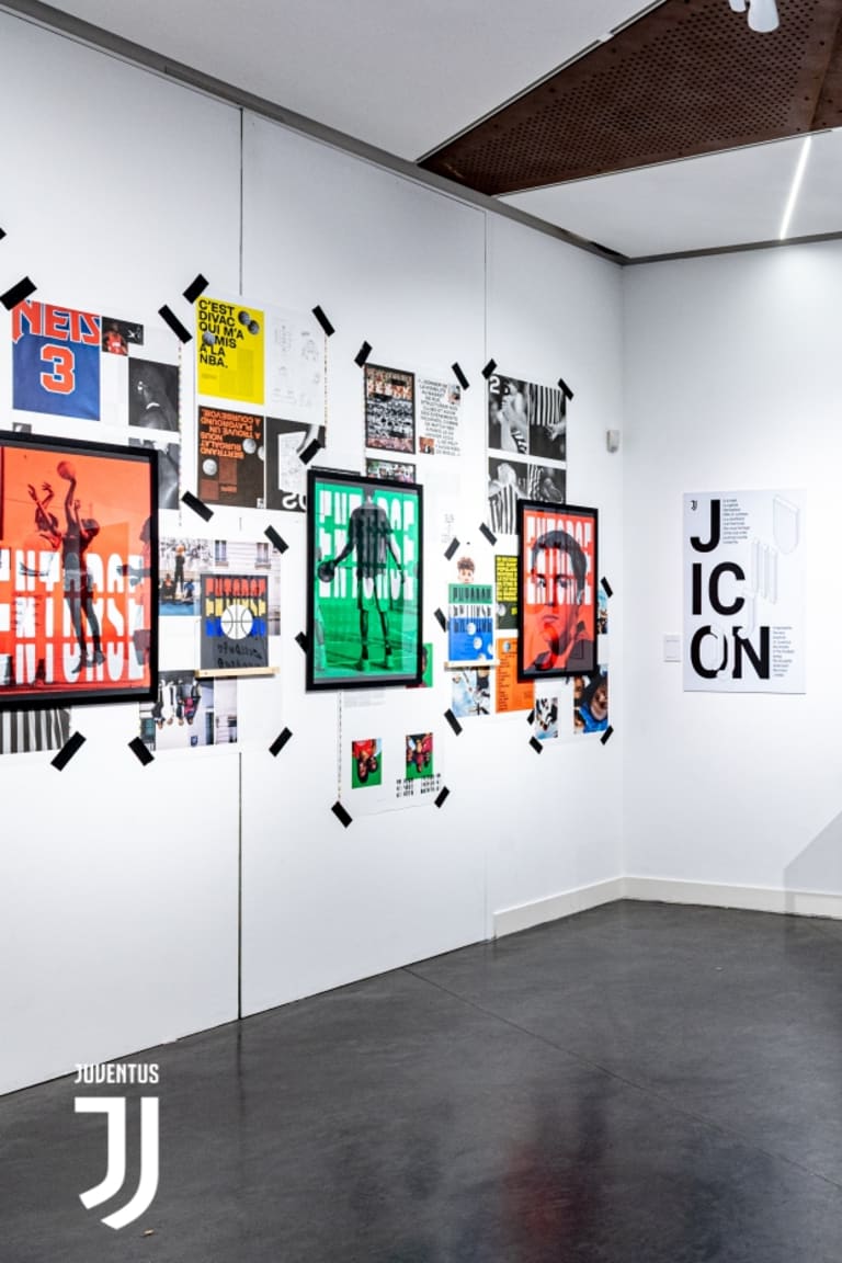 Juventus’ logo, J Icon, is on display at “L'Art du Sport”