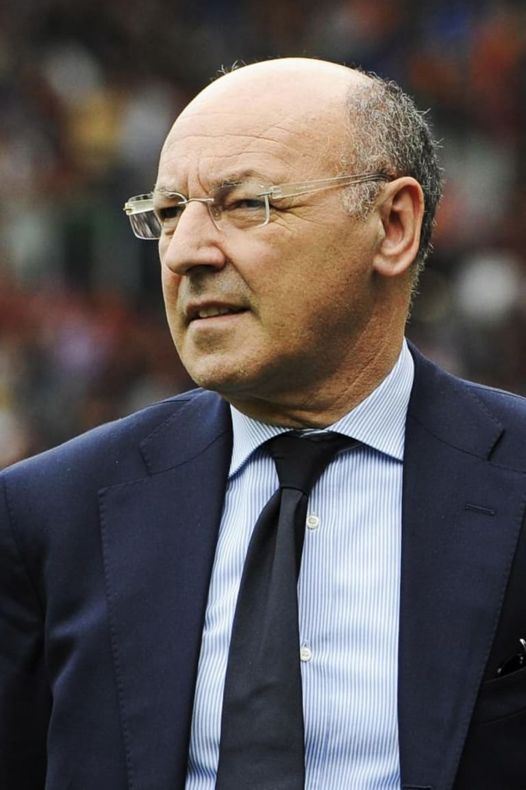 Marotta speaks to the media in Naples