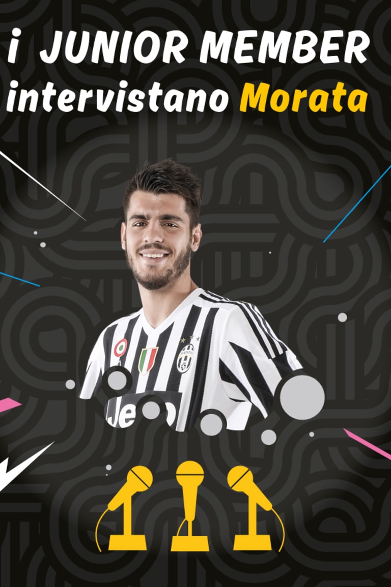 Alvaro Morata in conferenza con i Junior Member