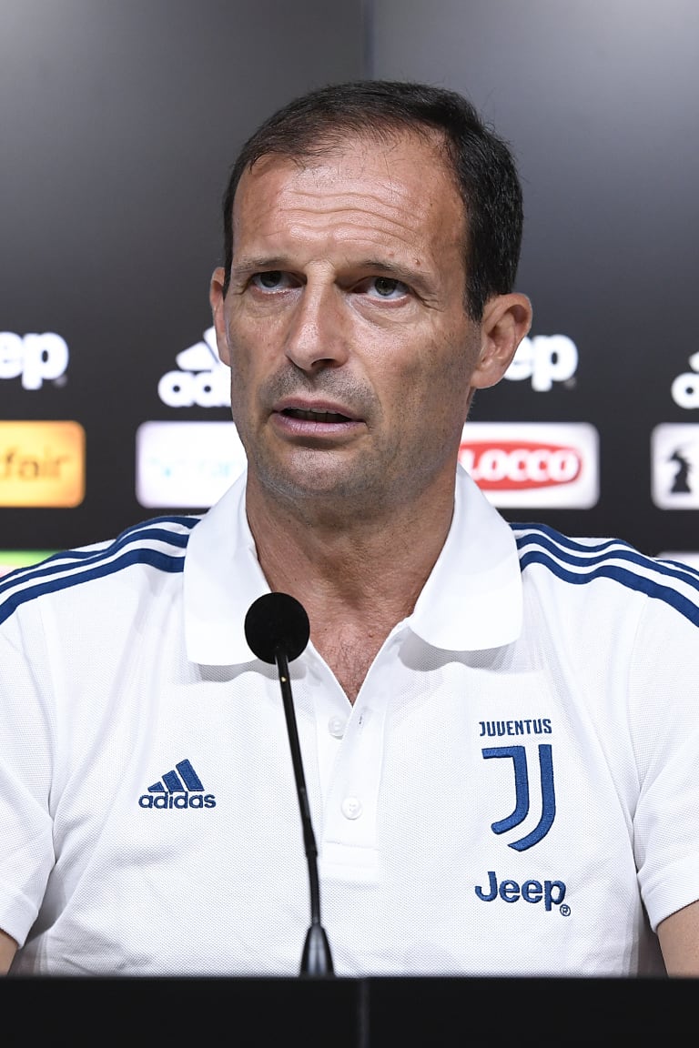 La conferenza stampa di mister Allegri