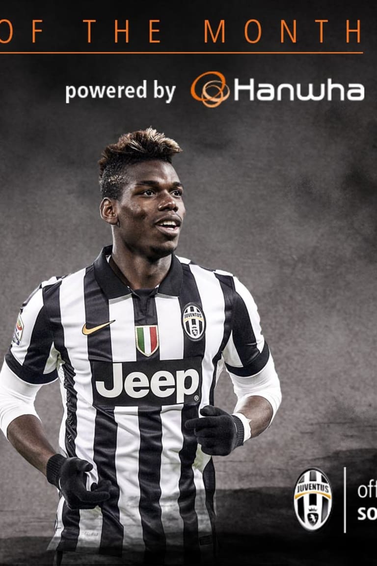 Pogba, January's player of the month