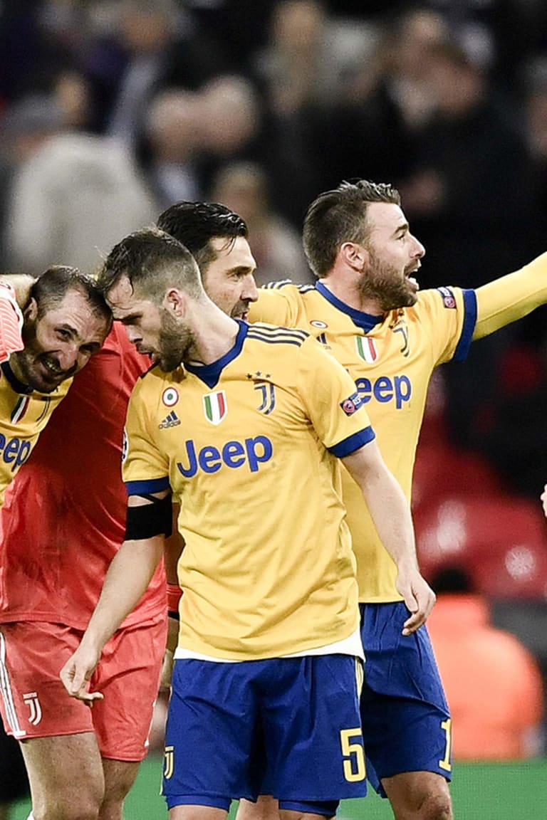 Player reaction from Wembley as Juve advance