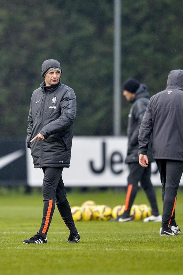 Bianconeri work on tactics for Cagliari clash