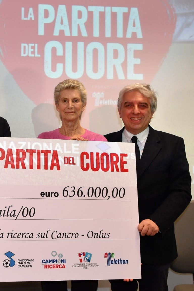 Partita del Cuore 2017: consegnato l’assegno a Candiolo