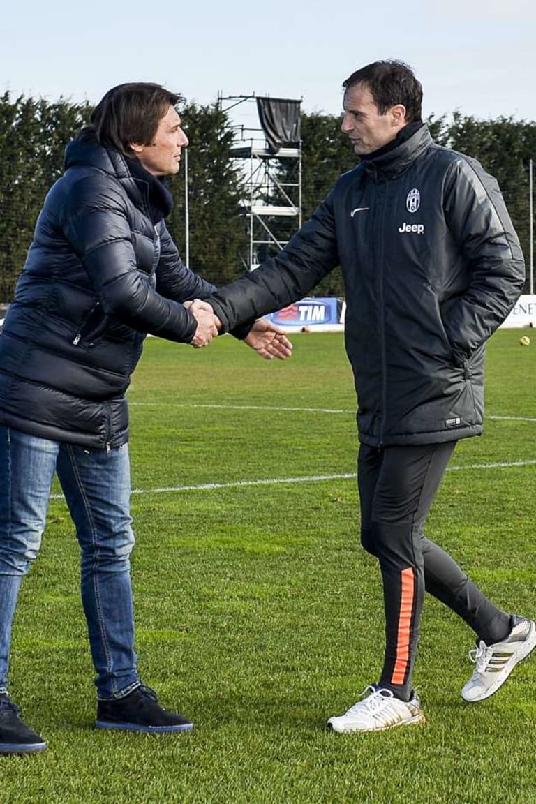 Il ct Conte incontra la Juve