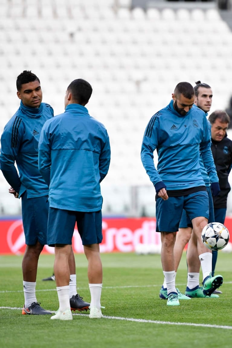 L'allenamento del Real Madrid