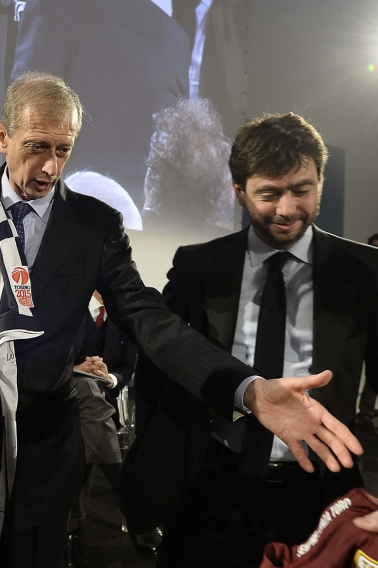 Agnelli alla presentazione di Torino 2015