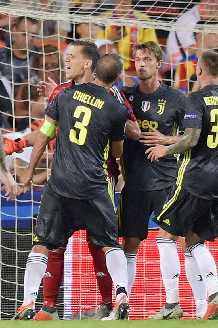 Juventus players react to win at Valencia