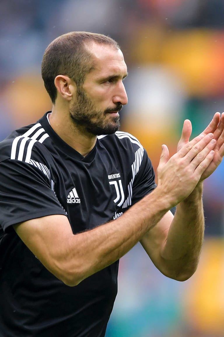 Giorgio Chiellini speaks at the Quirinale