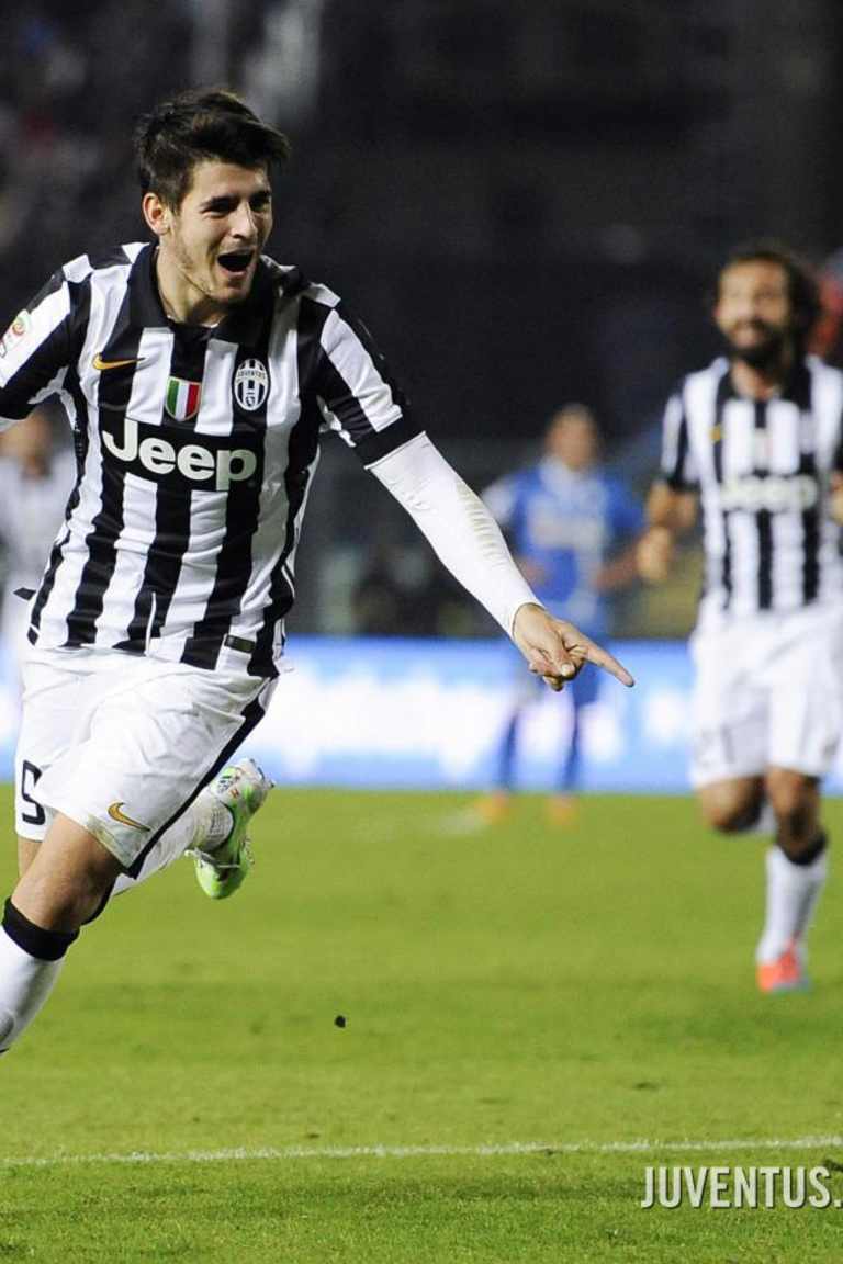 Goalscorer Morata all smiles after Empoli win