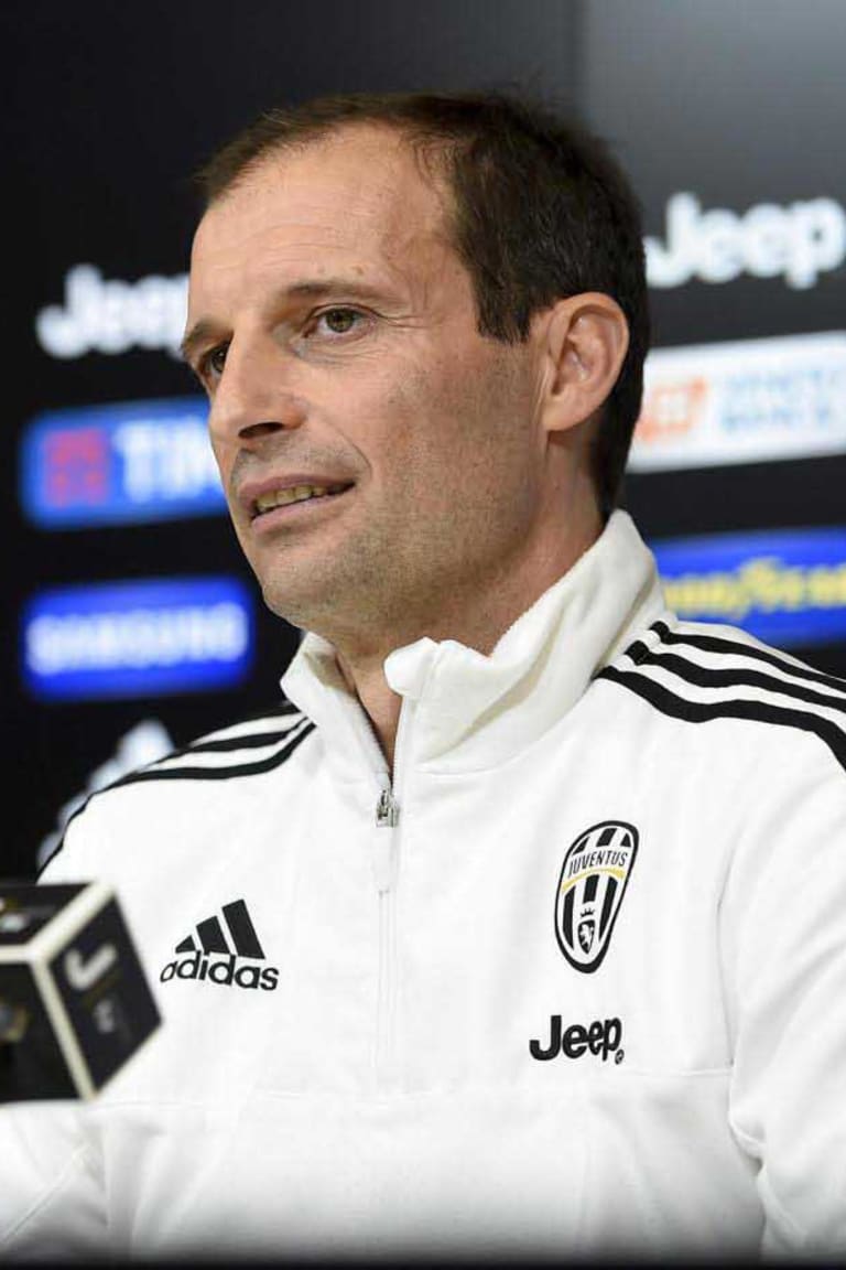 Allegri: «Tre obiettivi in tre giorni»