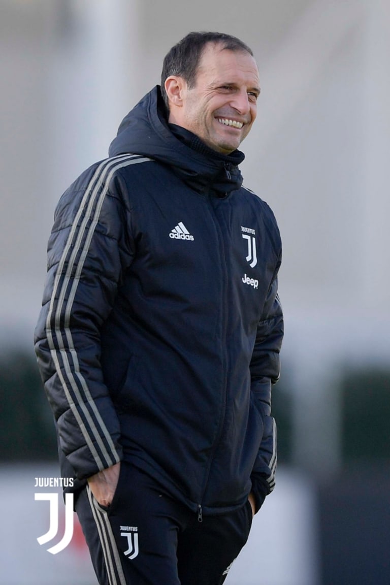 Juve train ahead of Monday’s return to league action