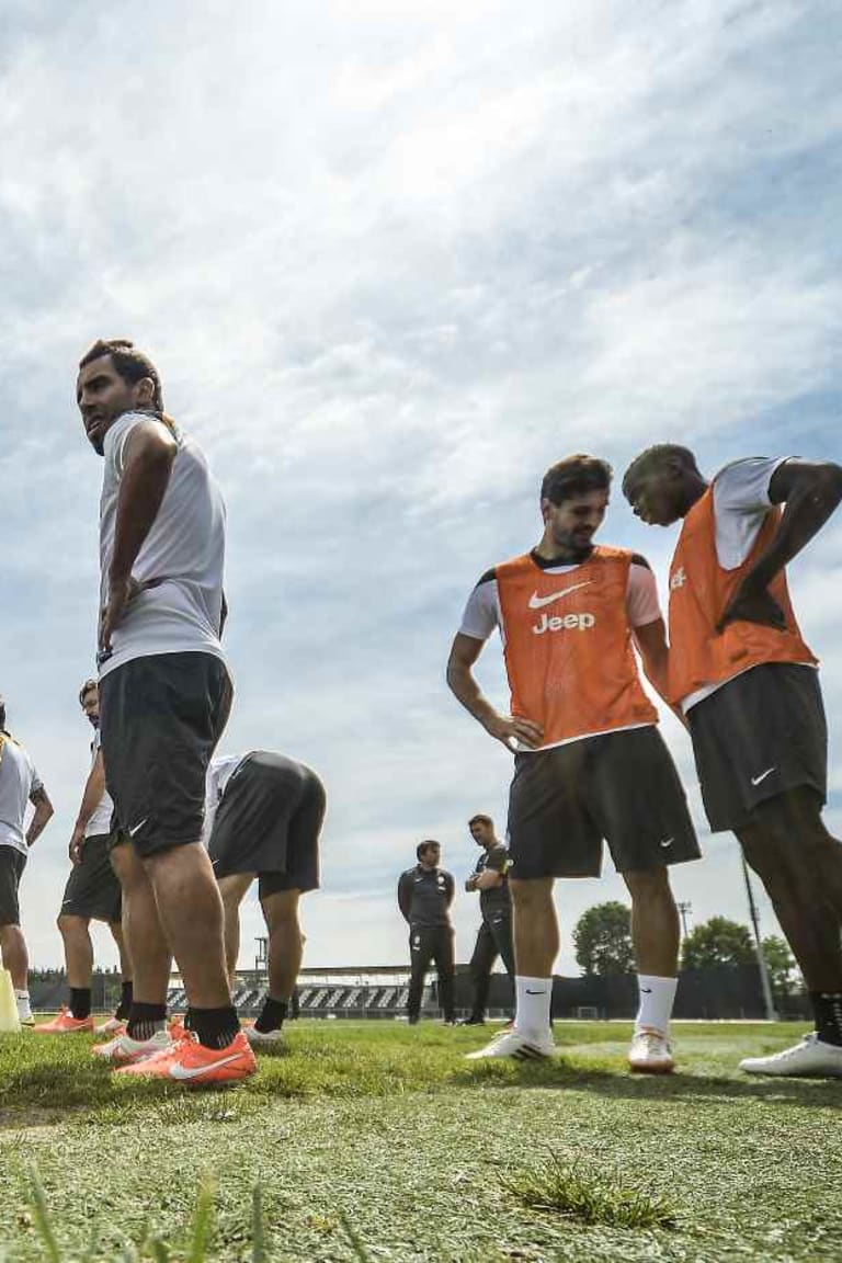 I Campioni d’Italia a Vinovo per preparare #RomaJuve