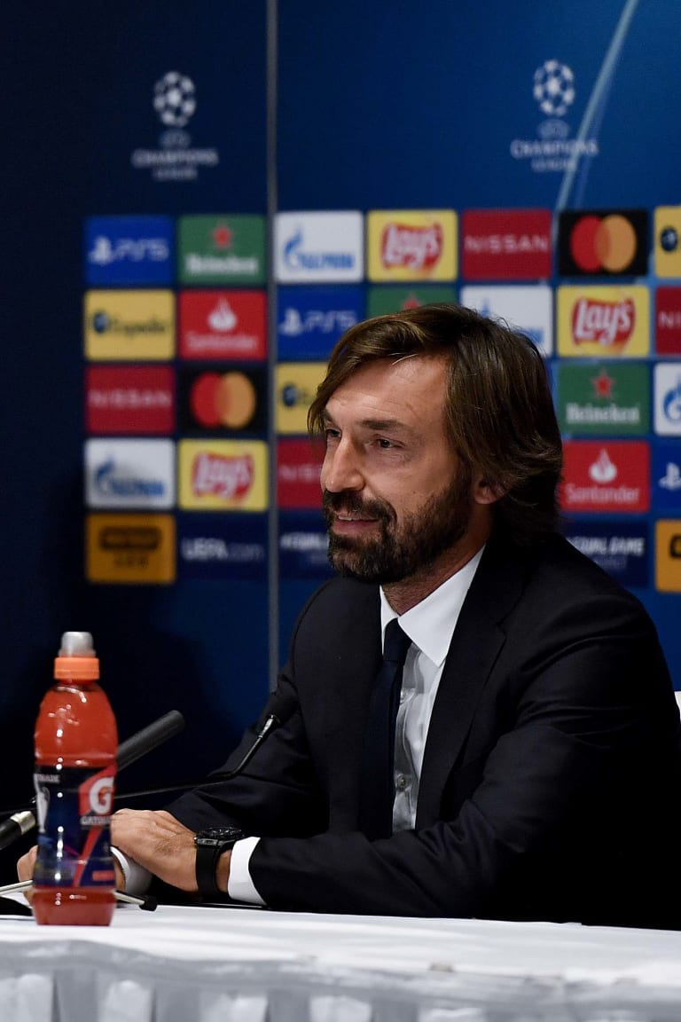 La conferenza stampa di Pirlo e Chiellini alla vigilia di Dynamo-Juve