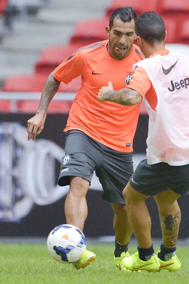 Pre-match preparations at National Stadium