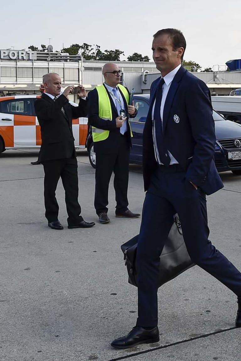 Juve touch down in Croatia