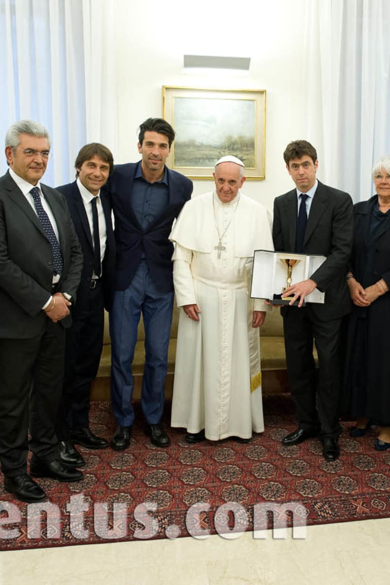 Juventus meet Pope Francis