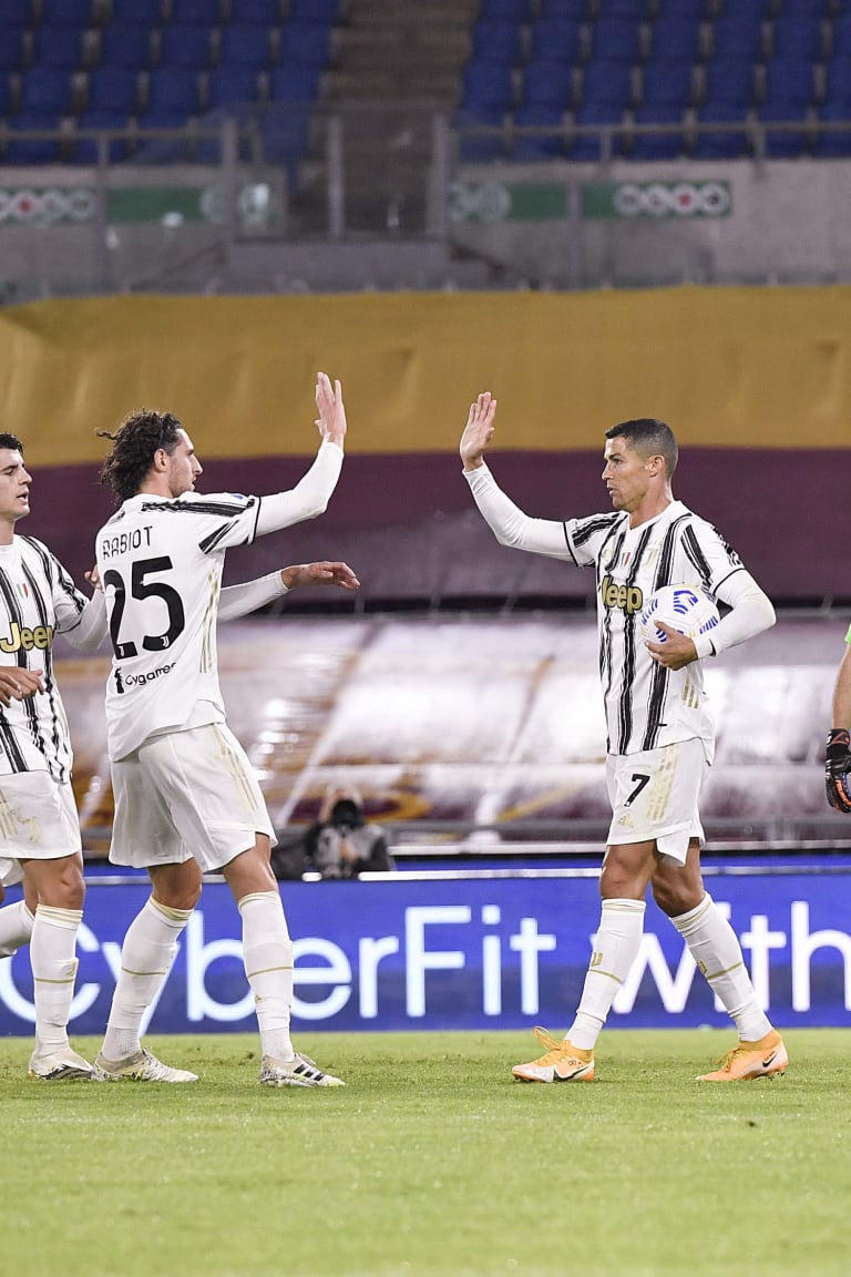 CR7 risponde alla Roma, 2-2 all'Olimpico 