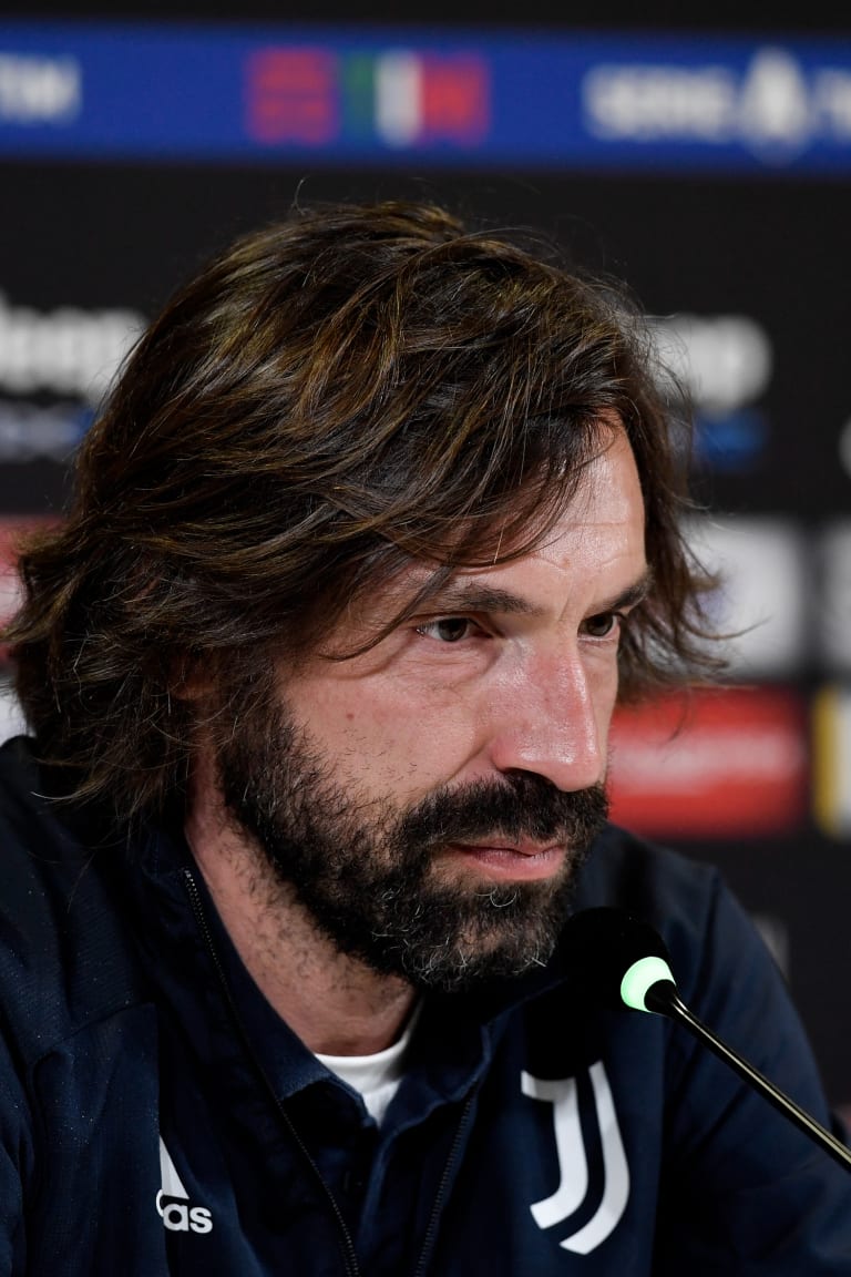 Coach Pirlo presents Juve-Inter