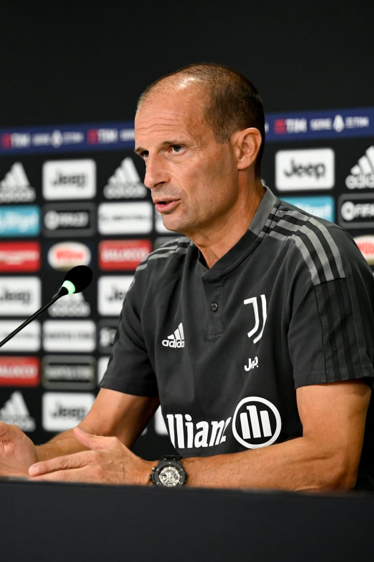 Allegri: «Vogliamo iniziare con una vittoria»