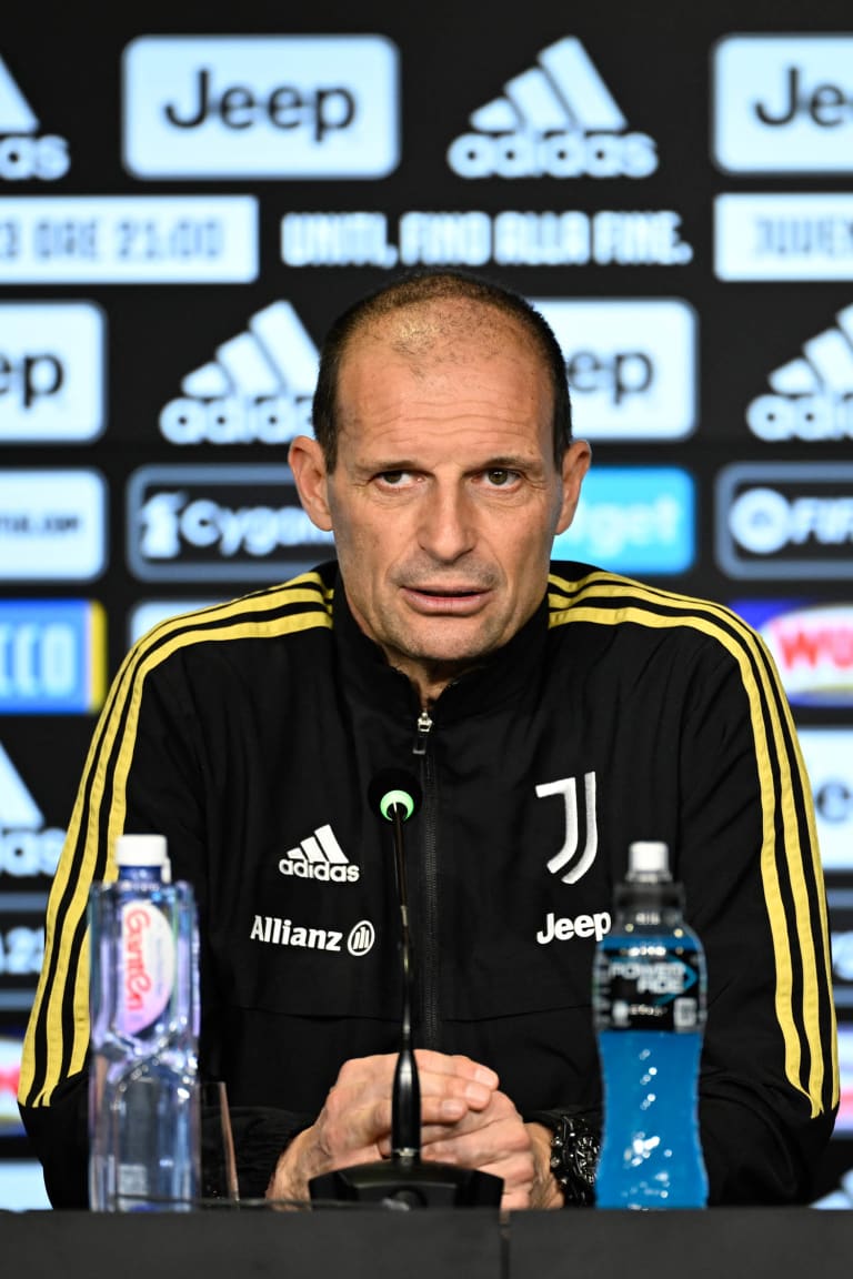 La conferenza stampa di Allegri pre Juve-Lazio