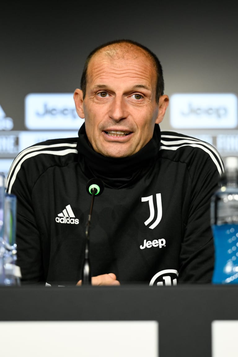 Allegri: "Three important points up for grabs against Sassuolo"