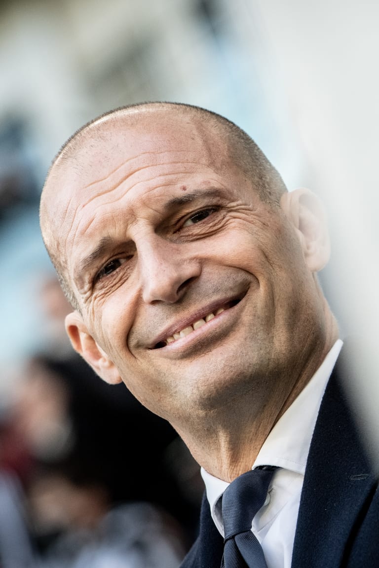 Allegri with a record-equaling 405th appearance on the Juve bench