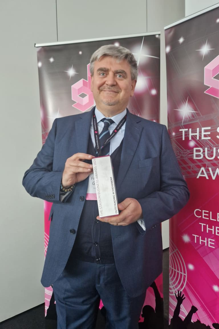 Francesco Gianello premiato al TheStadiumBusiness Summit 2024