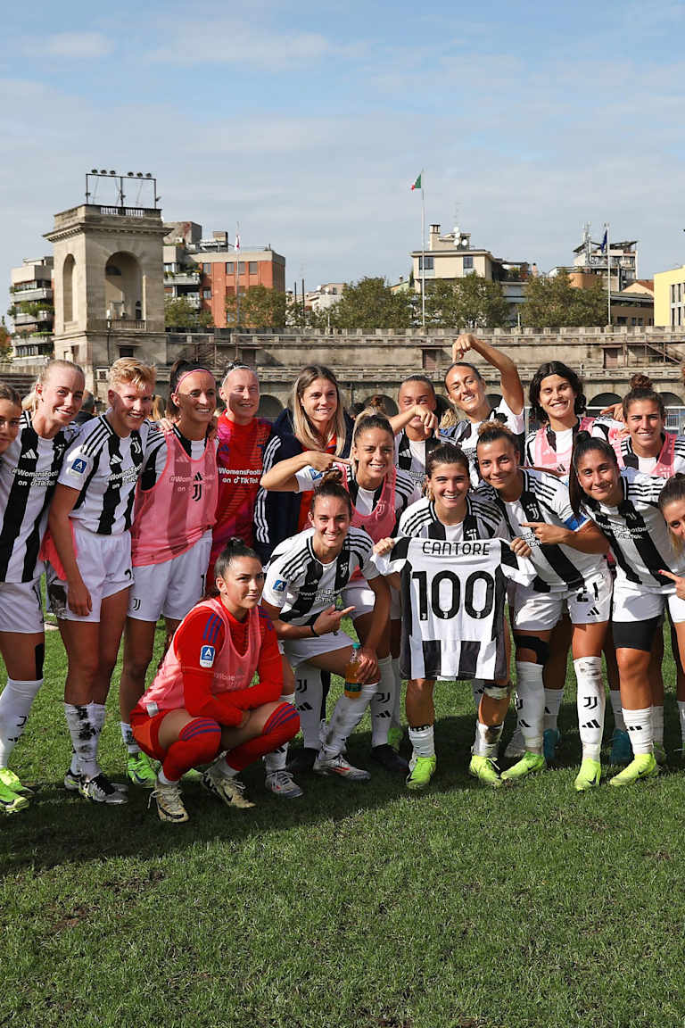 Sofia Cantore, 100 presenze con la Juventus Women!