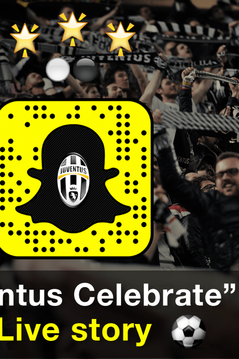 Live Snapchat story for Scudetto celebrations